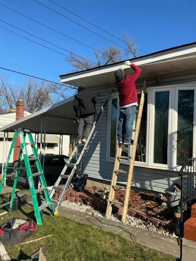 Restoration crew performing exterior repair in Opelika